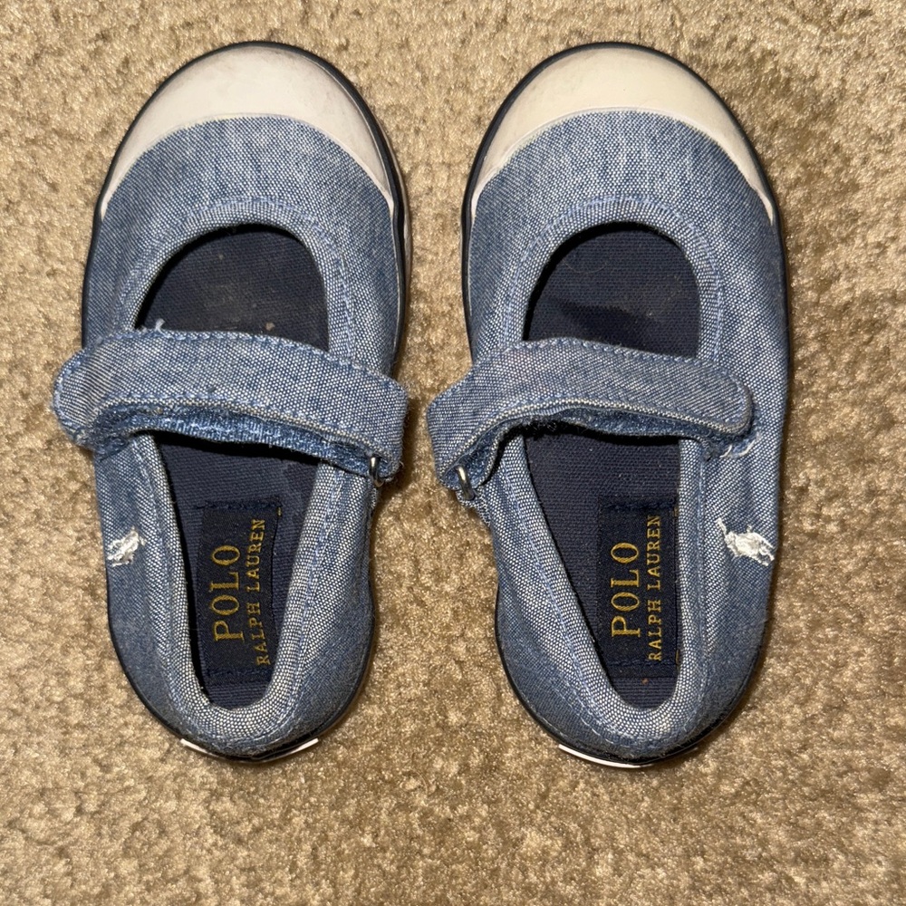 Polo by Ralph Lauren Denim Blue Kids Mary Jane’s size 6
